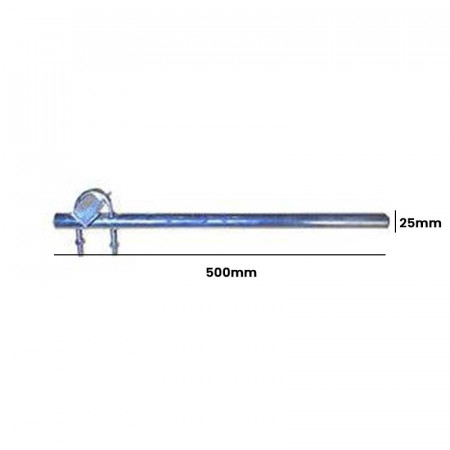 Soporte polarización vertical tubo galvanizado