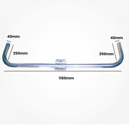 Soporte antena horizontal doble reforzado