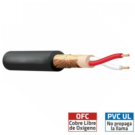 Cable Microfóno Balanceado OFC - Q3-428 (NEGRO)