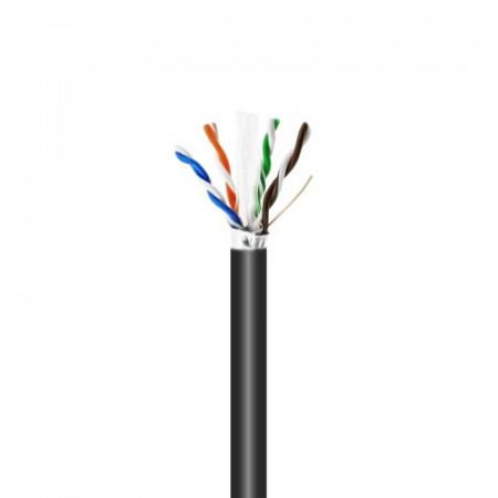 Cable FTP CAT.6 Exterior Negro Cobre 305 Metros