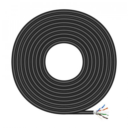 Cable FTP CAT.6 Exterior Negro Cobre 305 Metros