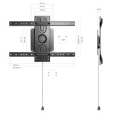 Soporte fijo pared TV de 37 a 80 Pulgadas