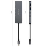 HUB USB 3.2 USB-C a 2 USB-C + 2 USB-A