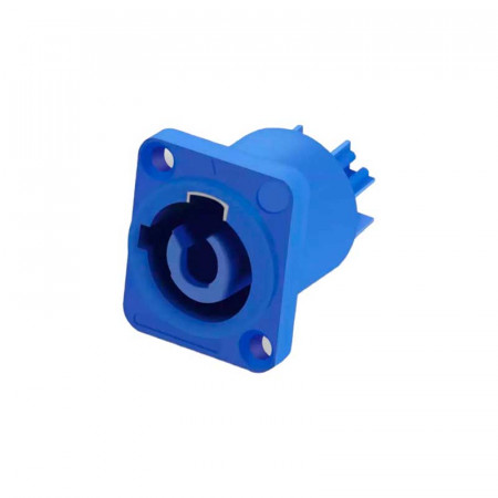 Conector Powercon hembra chasis salida Gris