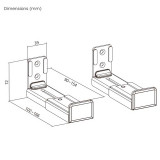 Soporte Pared para barra de sonido