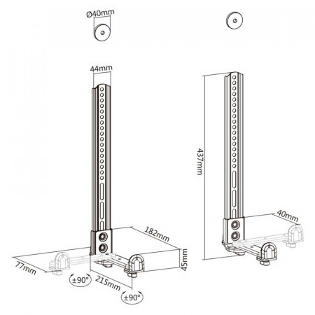 Soporte Adaptable TV para barra de sonido