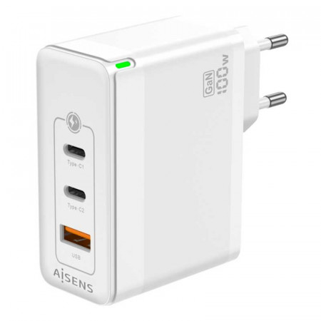 Cargador de pared 2XUSB-C + USB-A 3.0 100W