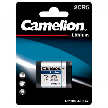 Pila formato 2CR5/DL245 Litio 6V. No recargable