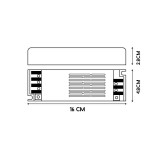 FUENTE ALIMENTACIÓN SLIM PARA TIRAS LED 100W 24V
