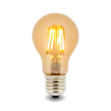 BOMBILLA LED FILAMENTO E27 A60 4W AMBAR