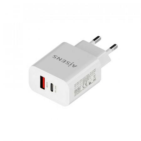 Cargador de pared USB-C + USB-A 3.0 20W