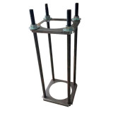 BACULO DESMONTABLE ACERO GALVANIZADO NEGRO