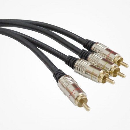 CABLE 2 RCA MACHO A 2 RCA MACHO CALIDAD 1,5 M