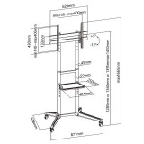 Soporte suelo TV 37"- 70" AISENS FT70TE-211