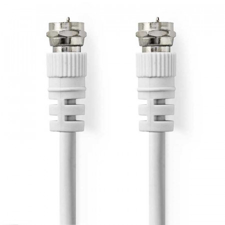 CABLE DE ANTENA F MACHO A F MACHO 1 M BLANCO