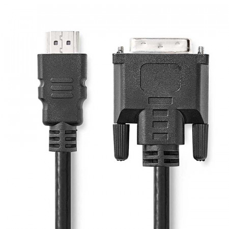 Conexión DVI-D macho (24+1) a HDMI macho 2m