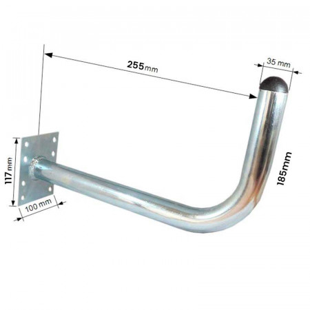 SOPORTE PARED ANTENA PARABOLICA 40/65CM.