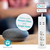 Regleta Wi-Fi Smart Life NEDIS WIFIP312FWT