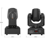 Cabeza móvil LED 10W  + 7COL + 7 GOBOS + 7 SPOT