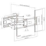 Soporte TV pared 60" a 120" AISENS WT120TSLE-163