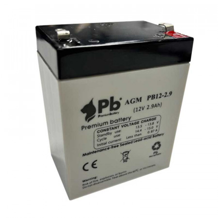 Batería de Plomo  ( 12V. / 2.9 Amp. )