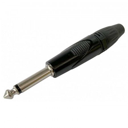 CONECTOR JACK 6.3 MM MONO - NEGRO