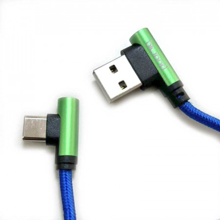 Cable de USB-A a USB-C con ángulo de 90º