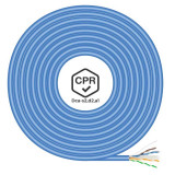 Cable UTP CAT 6 interior Azul Cobre CPR DCA 100 M.