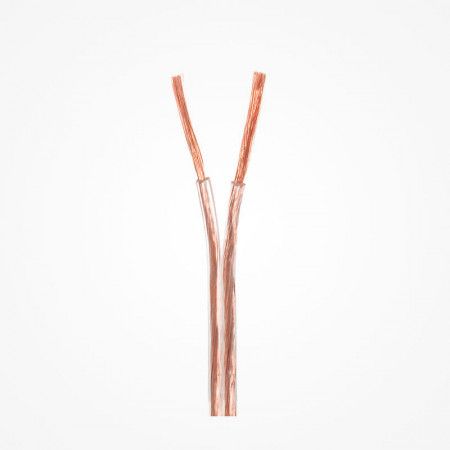 Cable paralelo transparente 2x1 mm. polarizado