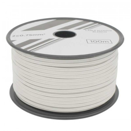 Cable paralelo blanco Polarizado 2 x 1mm. CCA