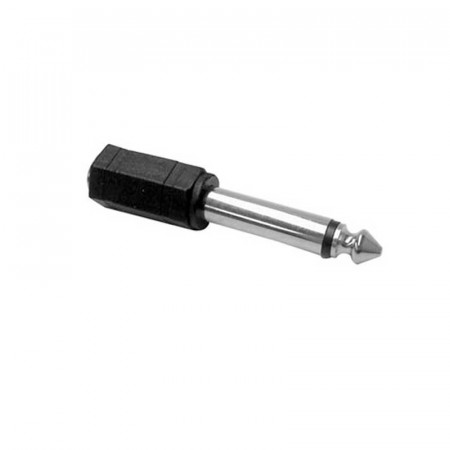 Jack hembra 3,5mm. - Jack macho 6,3mm.