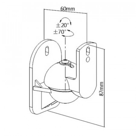 Soporte Pared Altavoz VELLEMAN VDLWB2 (Pareja)