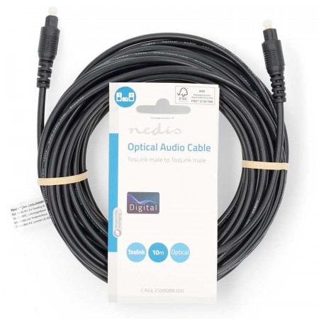 CONEXION FIBRA OPTICA 10 MTR. TOSLINK/TOSLINK