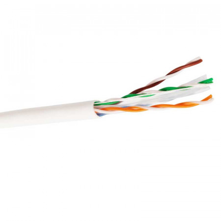 Cable UTP CAT6 Blanco CCA Bobina 305 Metros