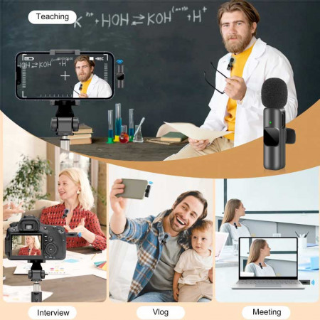 MICROFONO INALAMBRICO SMARTPHONE K60 1 EN 1 IOS+C
