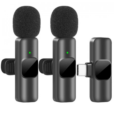 MICROFONOS INALAMBRICO SMARTPHONE K60 1 EN 2 IOS+C