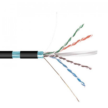 Cable FTP CAT 6 exterior Negro CCA 305 Metros