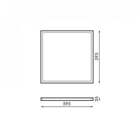 Panel Led Serie Trielle 60 x 60 cm