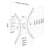 Soporte TV pared 23" a 55" AISENS WT55TSE-157