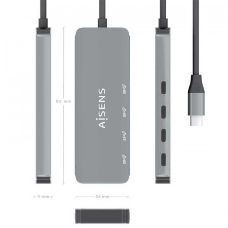HUB USB 3.2 USB-C a 4 USB-C