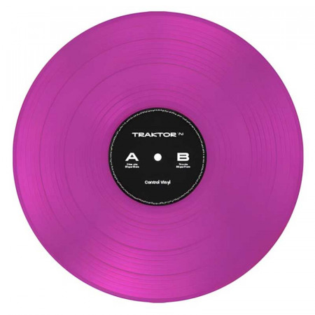 VINILO TRAKTOR SCRATCH ROSA TRANSPARENTE V2
