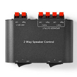 Selector conmutador altavoces NEDIS ASWI2602BK