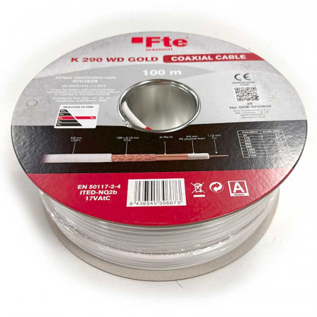 Cable coaxial CPR-Dca de 6,8 mm K 250 WD GOLD