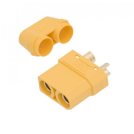 Conector 2 tomas hembra aéreo XT90