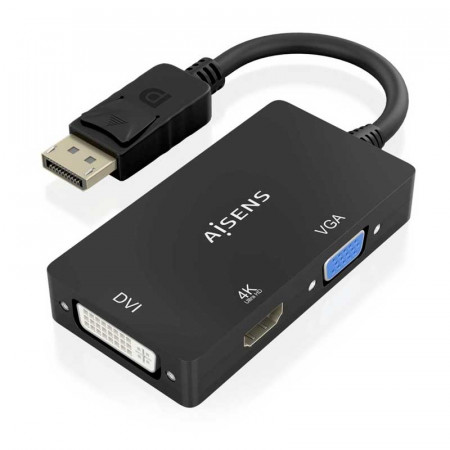 Convertidor de DISPLAYPORT a VGA/DVI/HDMI  0.15 M.
