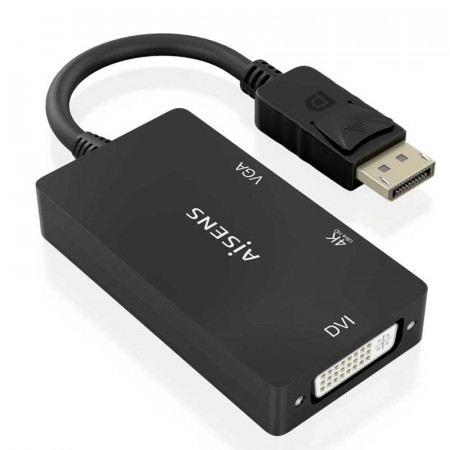 Convertidor de DISPLAYPORT a VGA/DVI/HDMI  0.15 M.
