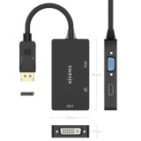 Convertidor de DISPLAYPORT a VGA/DVI/HDMI  0.15 M.