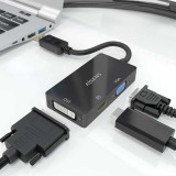 Convertidor de DISPLAYPORT a VGA/DVI/HDMI  0.15 M.