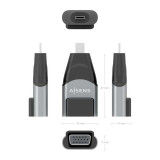 Adaptador USB-C a VGA hembra