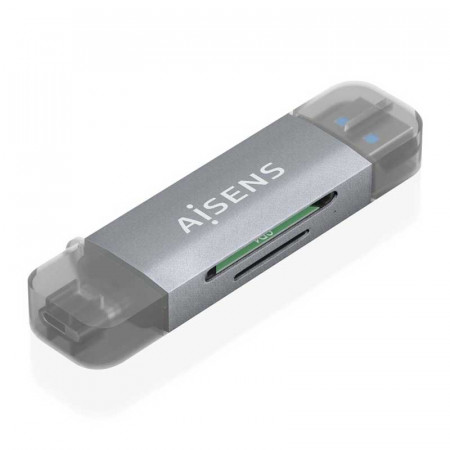 Lector de tarjetas MicroSD/SD/MMC a USB-A y USB-C